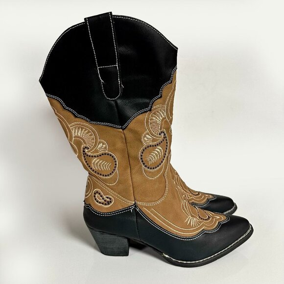 *NEW* AMS Cowgirl Boots - Picture 1 of 13